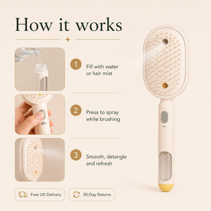 MistGlide™ Hydrating Detangler Brush